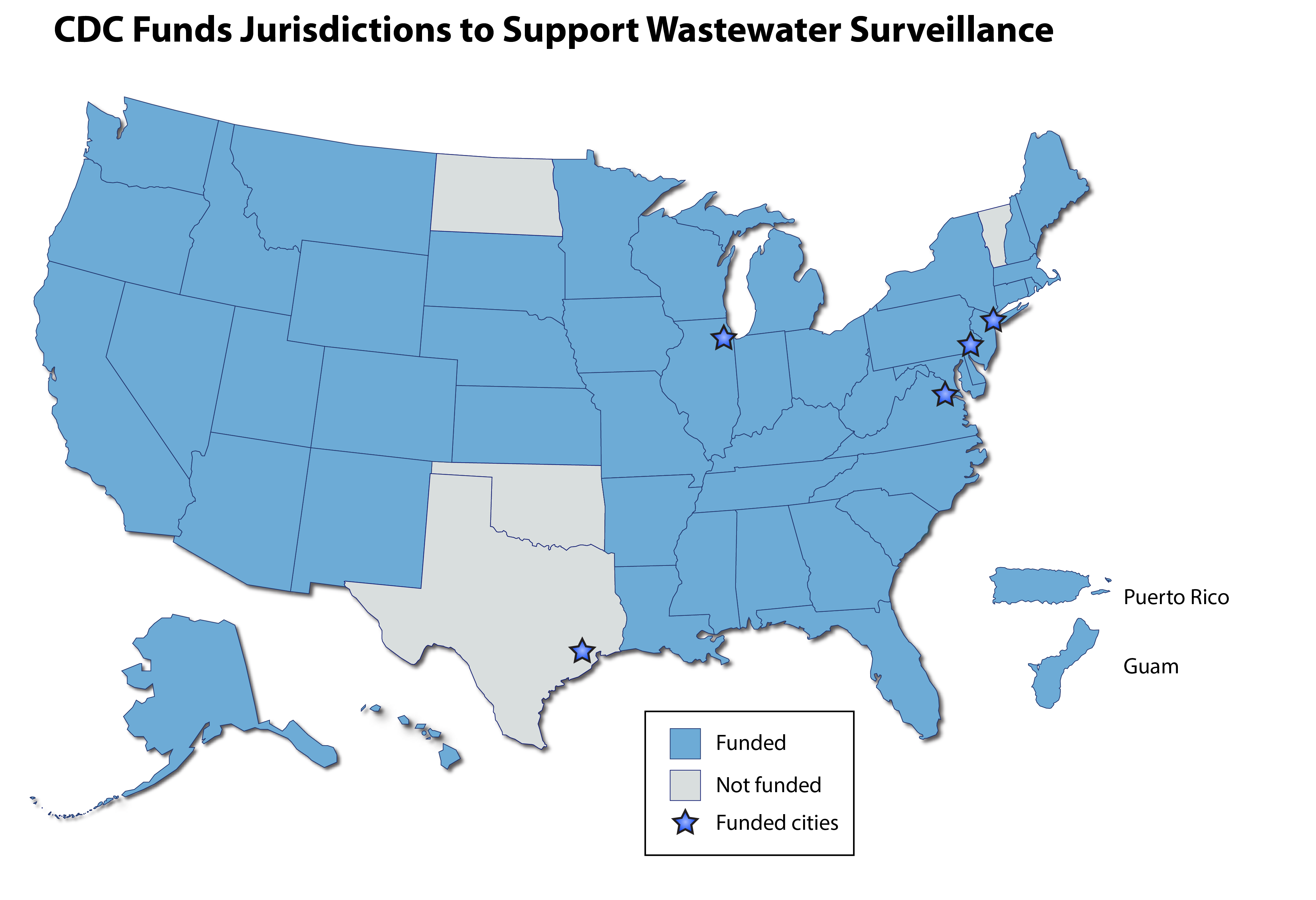 wastewater_surveillance-map-nologos-02 CDC Funds Jurisdictions to Support Wastewater Surveillance