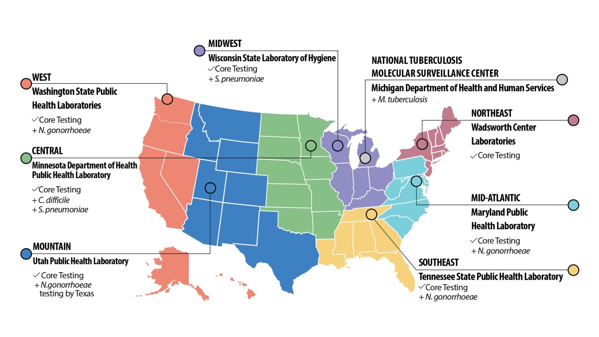 AR Lab Network Regional Labs Map AR Lab Network Regional Labs Map