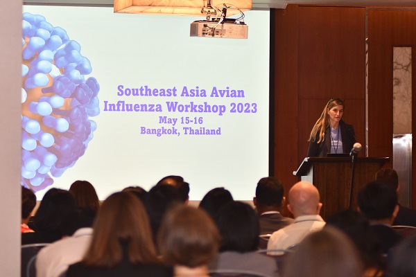 avian-workshop CDC Influenza Division Director, Dr. Vivien Dugan speaking at the Avian Influenza Workshop in Bangkok
