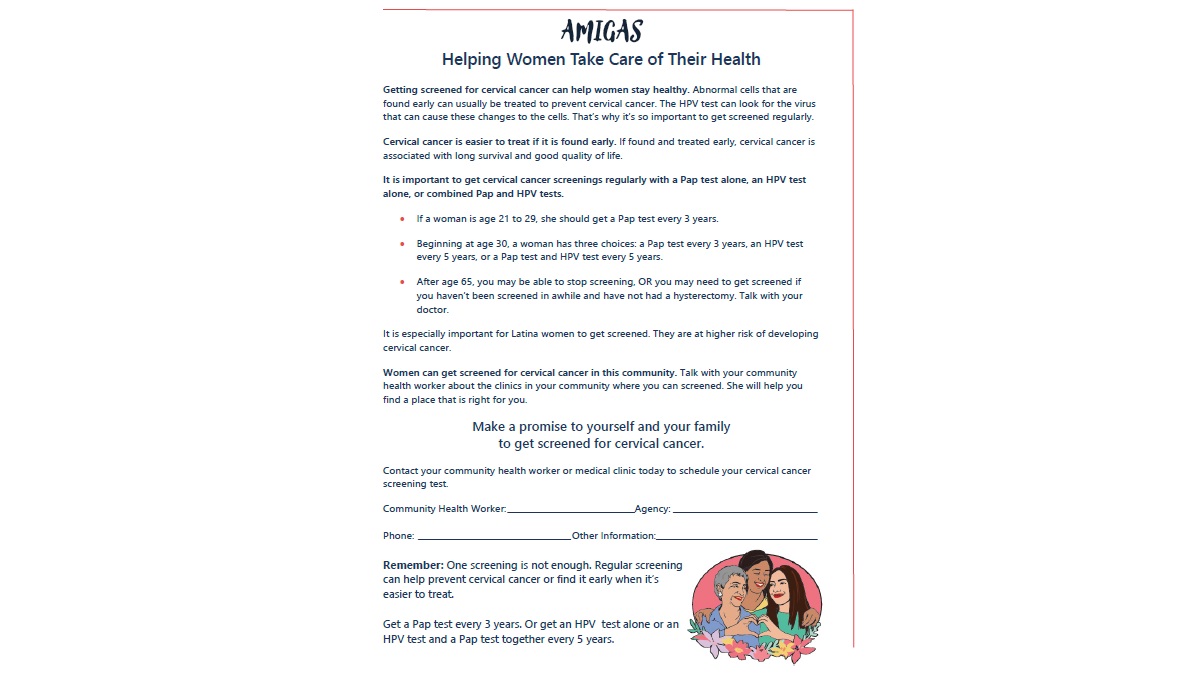AMIGAS Handout