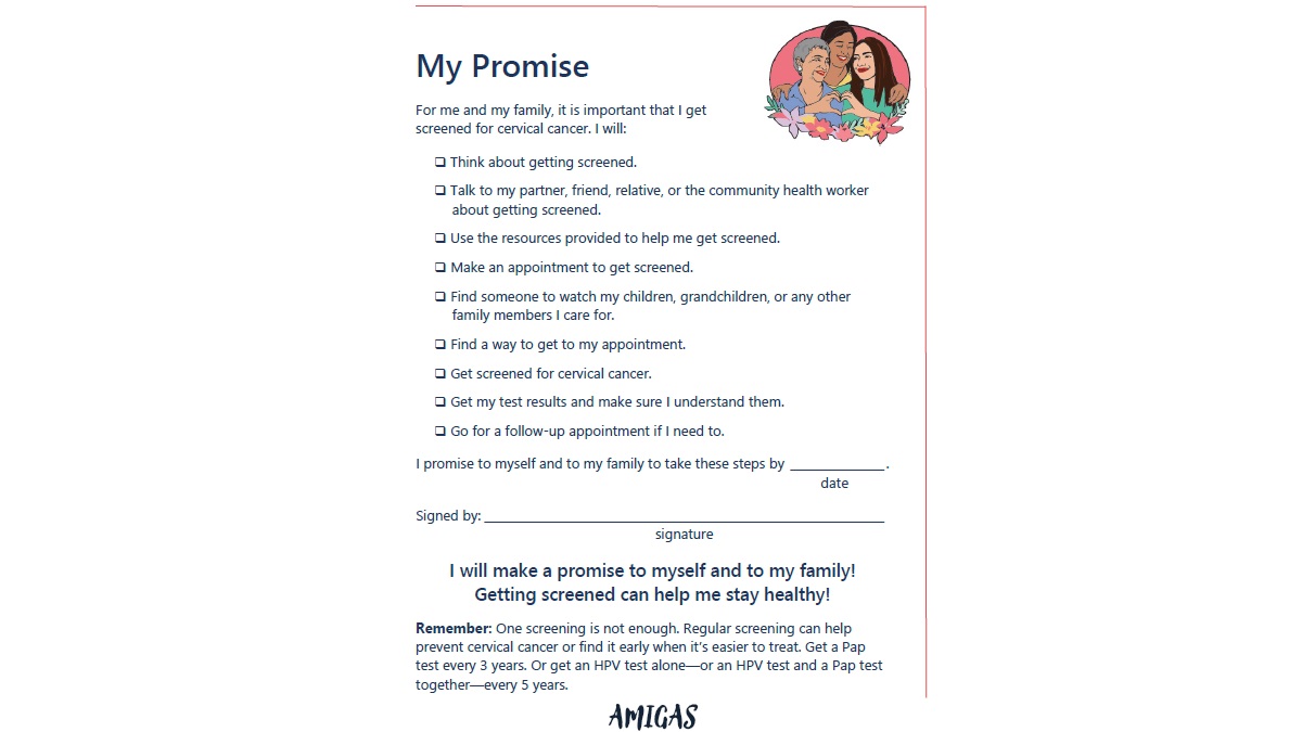Promise sheet
