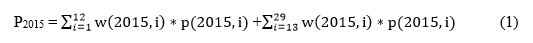 equation for 2015 vaccine data