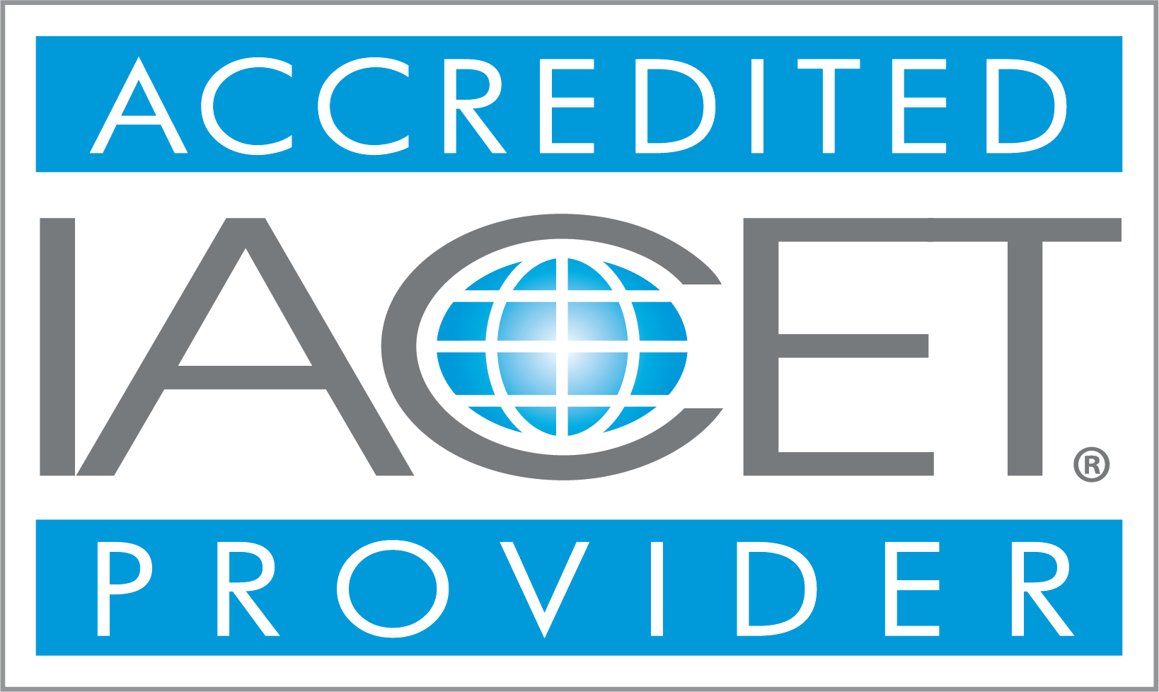 IACET Logo Blue and black IACET logo
