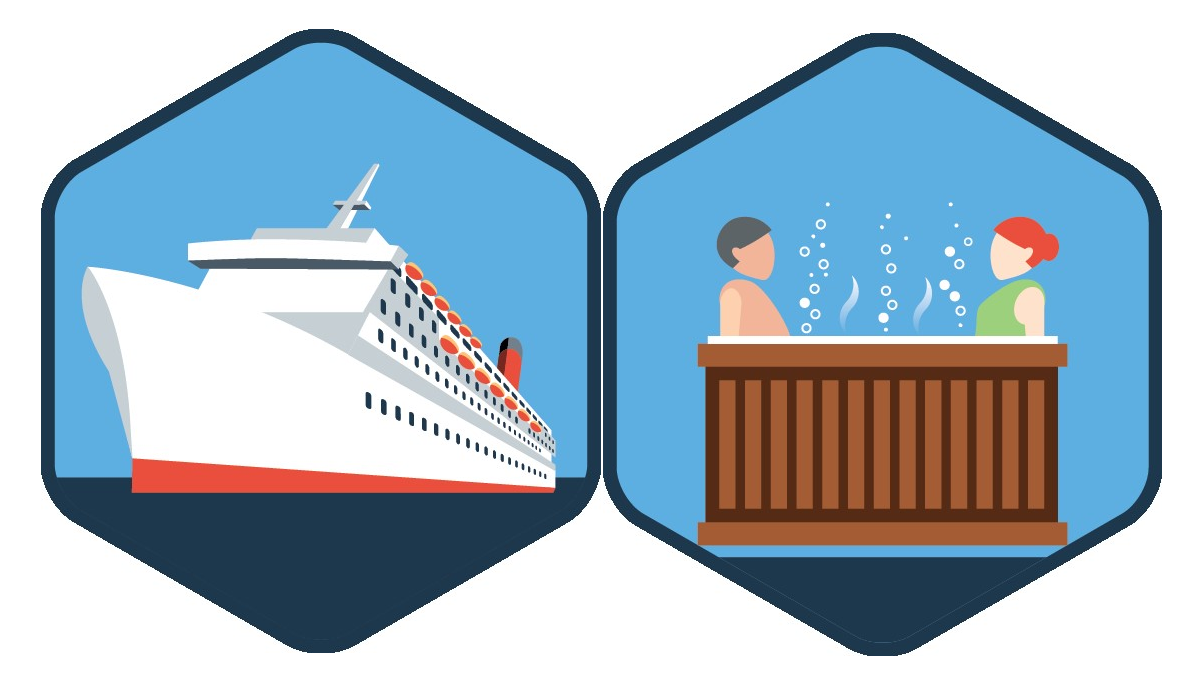 Cruiseandhottubs.png Illustrations representing a cruise ship and hot tub
