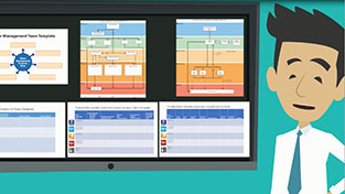 Prevent LD Training Graphic showing instructor looking at information on a screen.