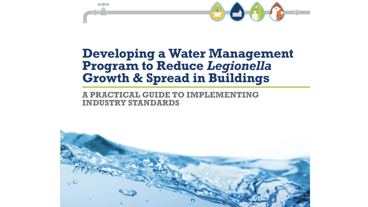 — title missing — Cover of a toolkit about developing a water management program to reduce Legionella growth and spread in buildings.