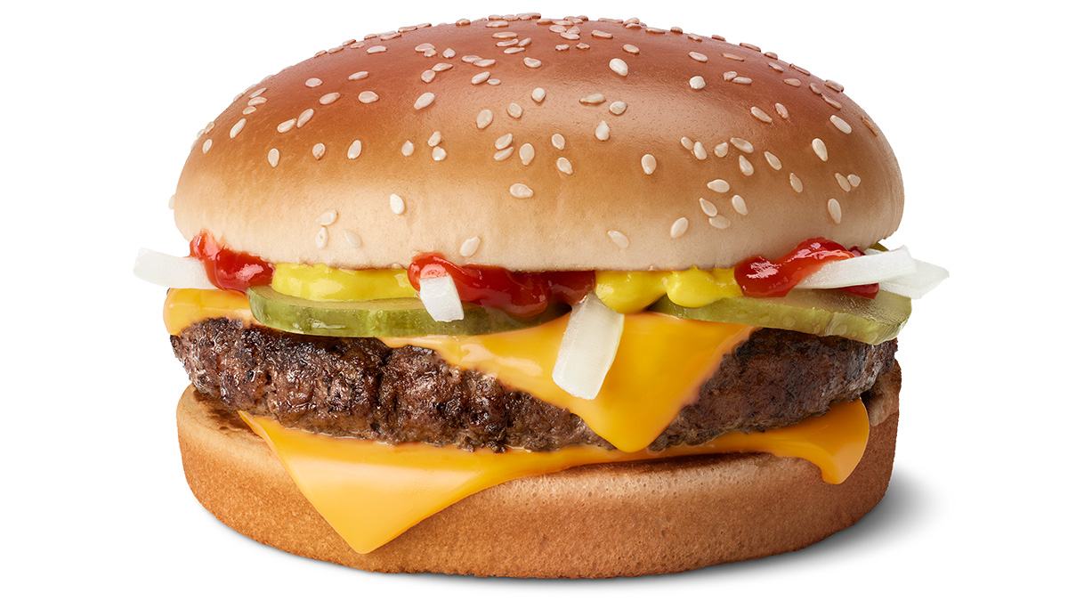 McDonald's Quarter Pounder McDonald's Quarter Pounder with cheese on a white background