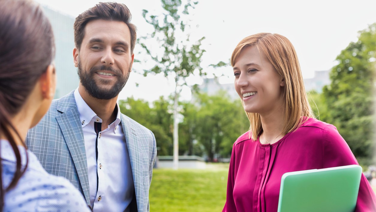 Resources for EH Professionals Group of professionals talking outside