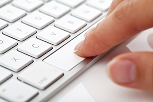 keyboard with hand keyboard with hand