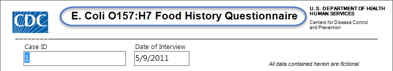 Image showing an example of a Label/Title field in use.