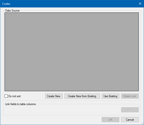 how-to-use-fields-codes-field3-a Image showing the Codes Field Data Source Dialog box.