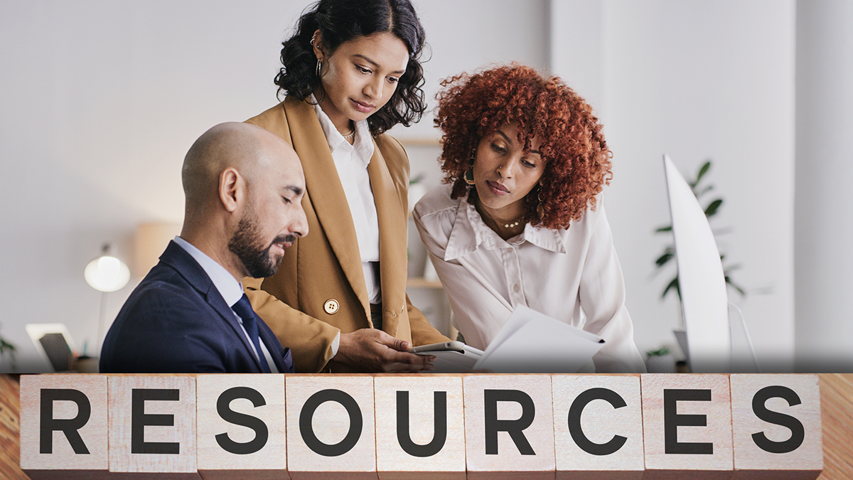 Resources for Professionals Professionals looking at resources with the word resources below