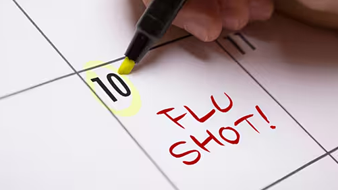 Everyone 6 months & older should receive a yearly flu vaccine. flu shot