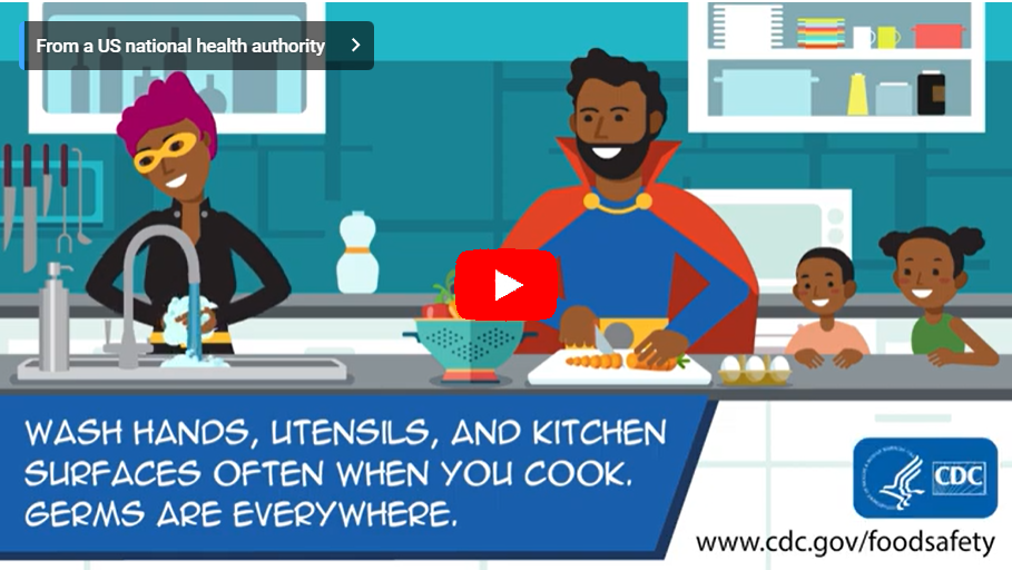 Always Wash Your Hands Before, During, and After Handling food screenshot Wash your hands before, during, and after preparing food