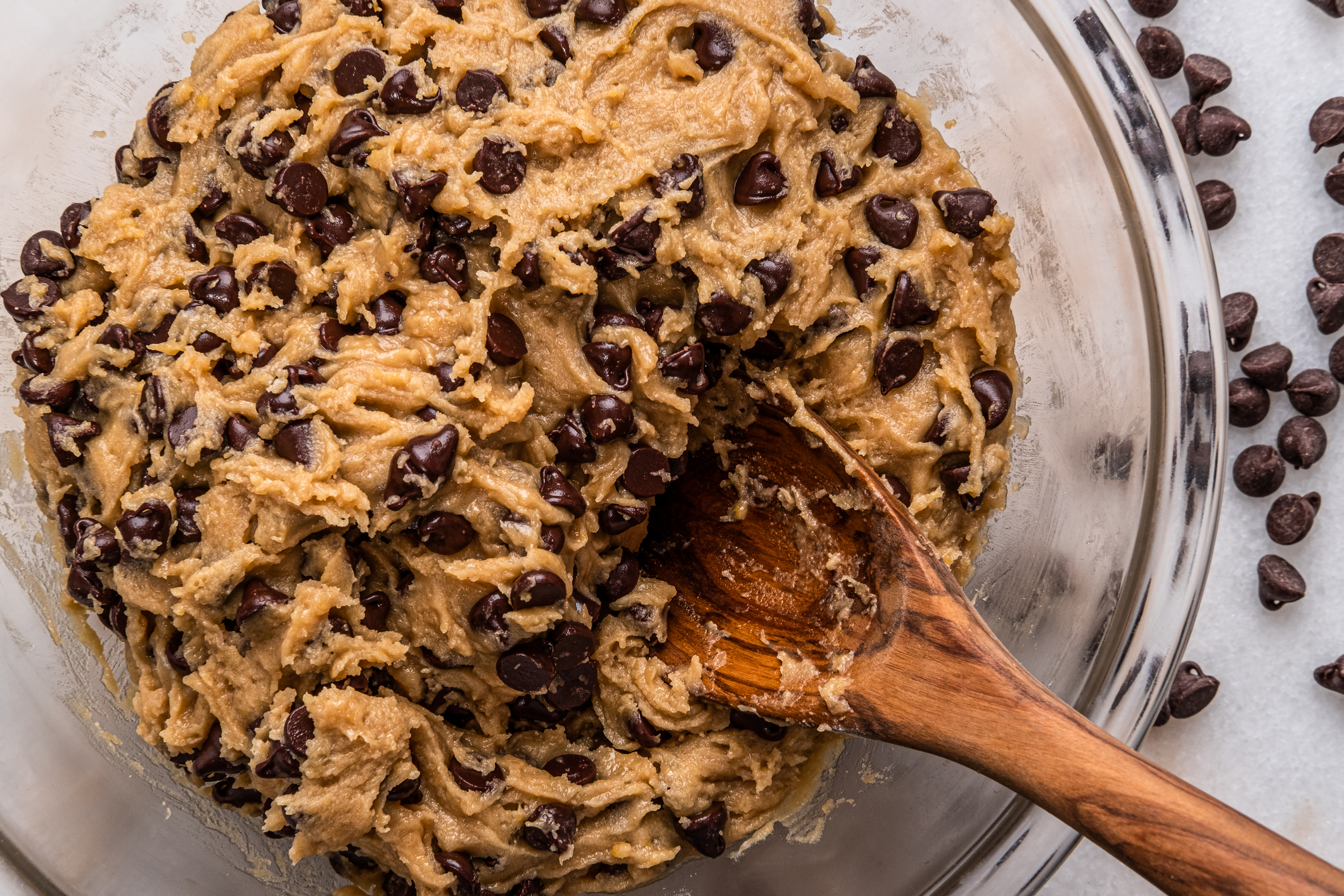 — title missing — raw cookie dough in bowl