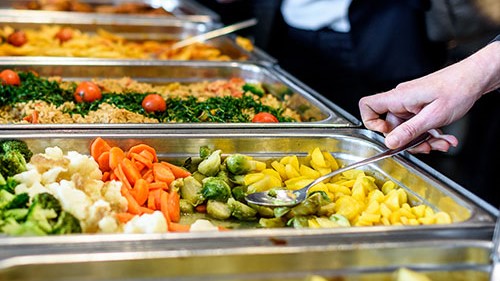 — title missing — Food in a food service line