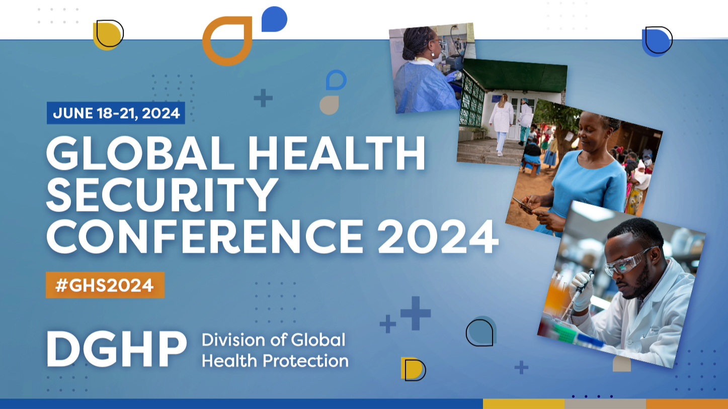 Global Health Security Conference - Banner Global Health Security Conference 2024. GHS2024. DGHP.