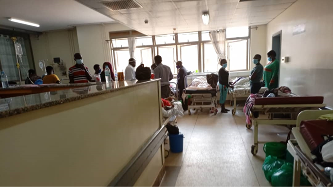 Uganda-FETP-header hospital that mixed COVID-19 and non-COVID-19 patients due to limited space