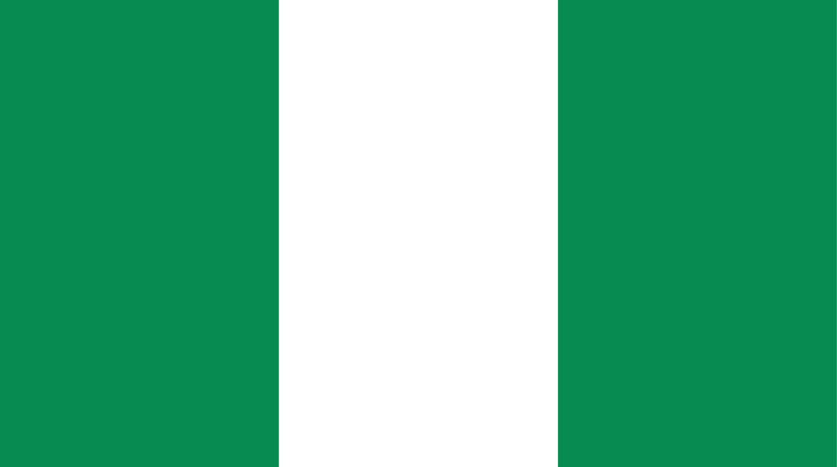 Green, white and green horizontal lines.