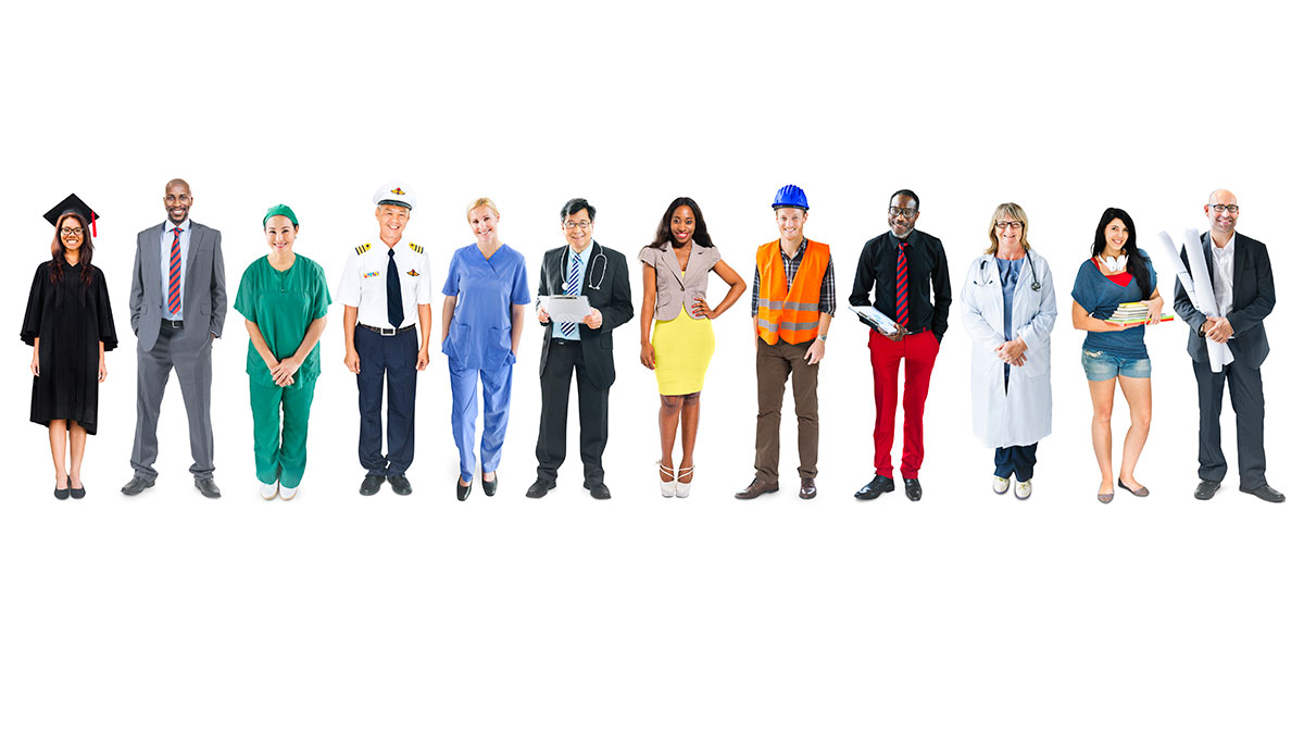 Health Communication Strategies Group of diverse people from different occupations