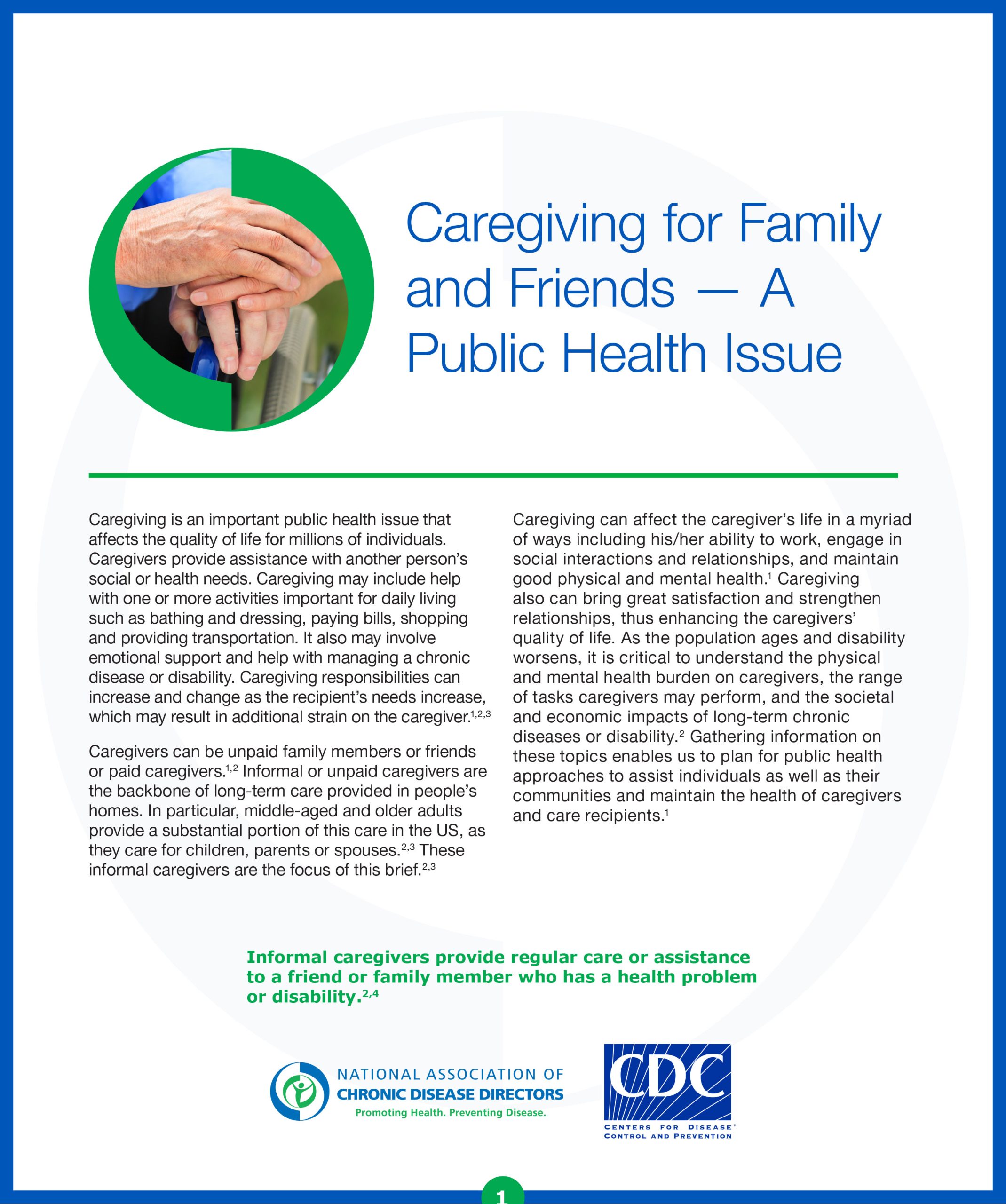 caregiver brief cover image