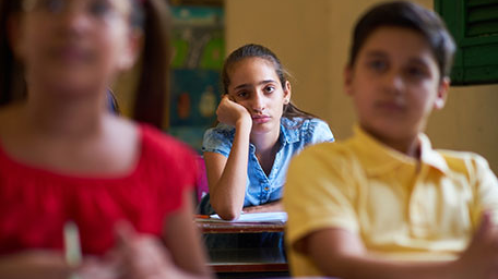 students-sleep_456px girl looking sleepy in class