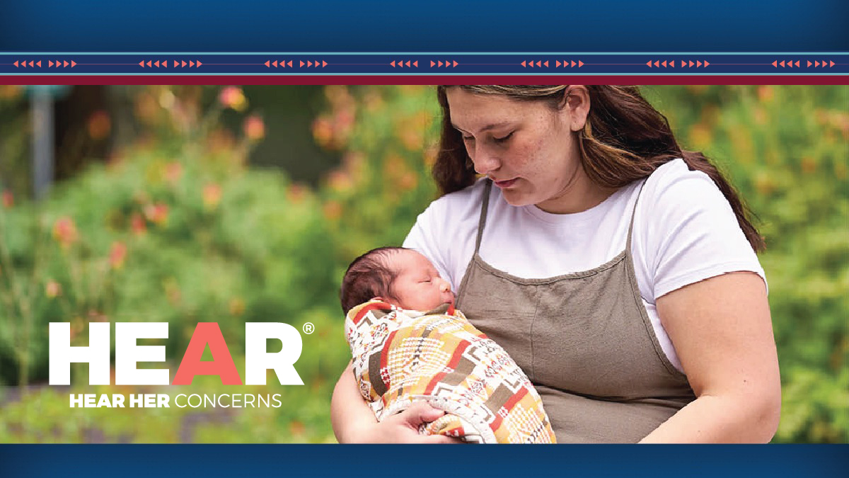 woman-baby-1200x675 Woman holding baby.