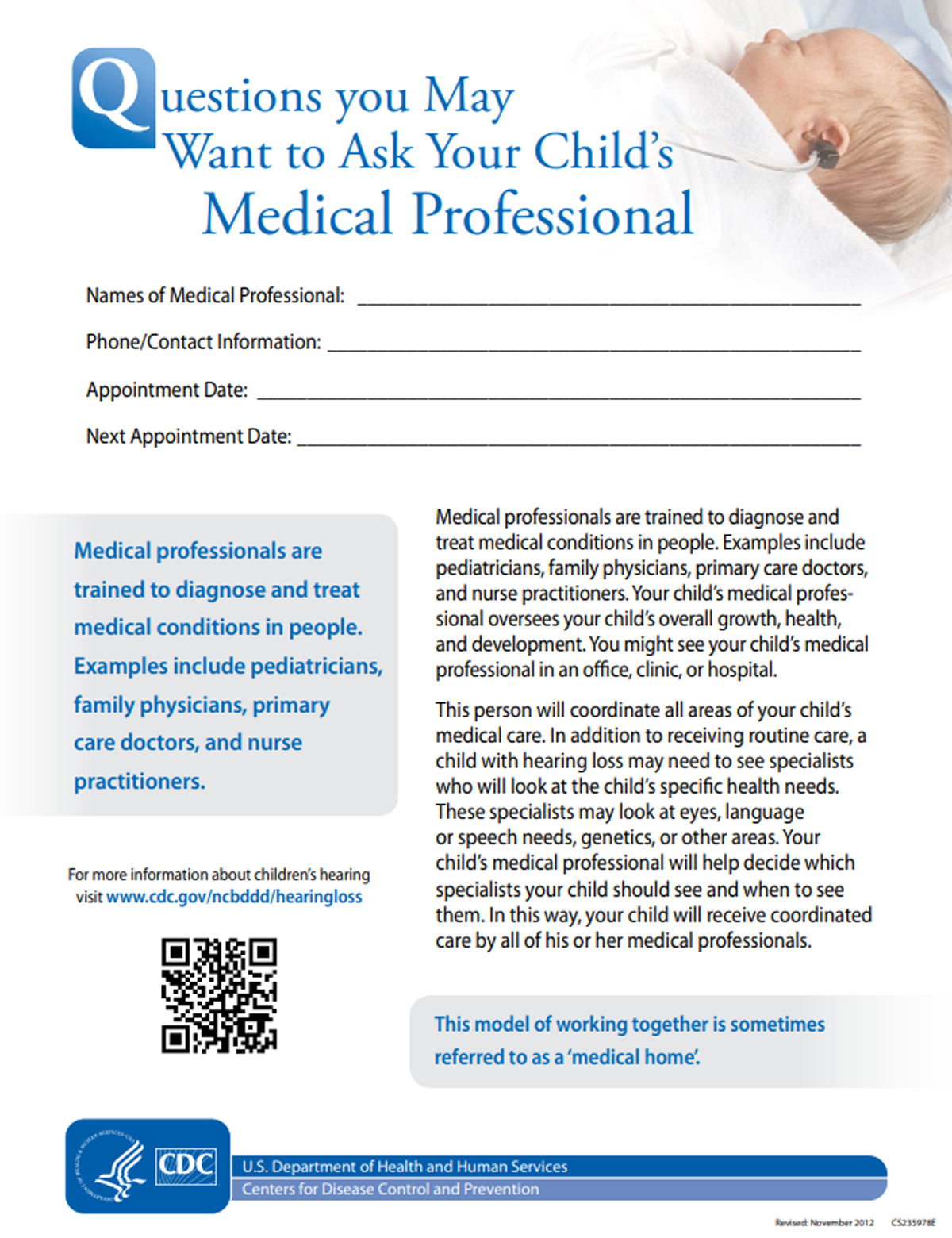 PDF Preview Questions you may want to ask your child's medical professional