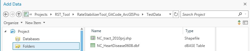 ArcGISPro_5 Added Data is chosen, and the shapefile is showing.