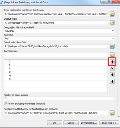 ArcMap14 The Step 3 window showing all of the parameters for the test run you have done.