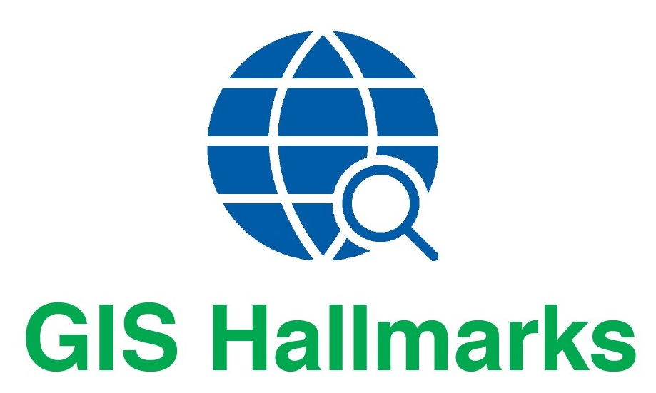 gis-hallmarks The GIS Hallmarks logo of a globe with a magnifying glass