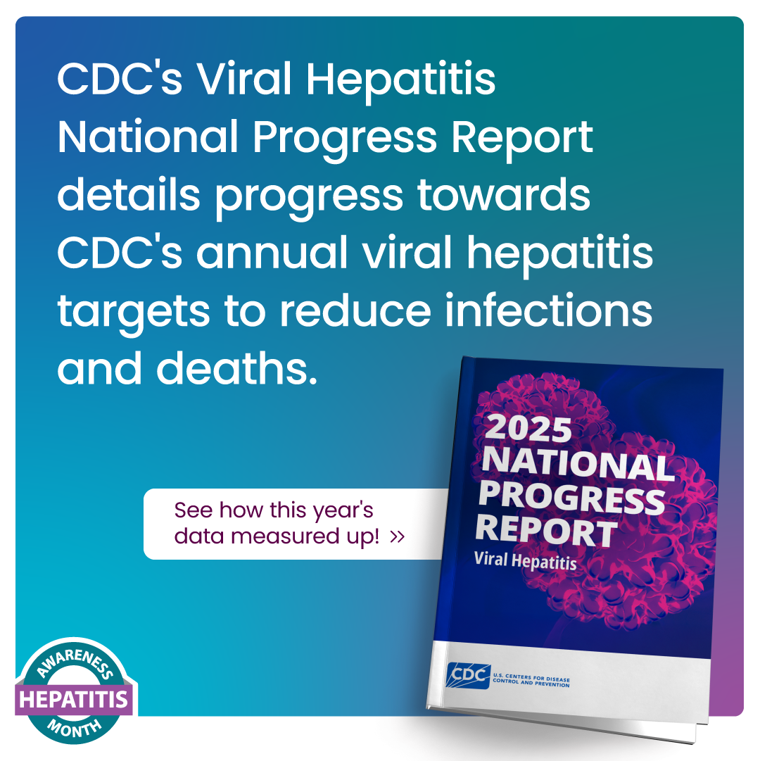 CDC's Viral Hepatitis NPR details progress towards annual viral hepatitis targets to reduce infections and deaths.