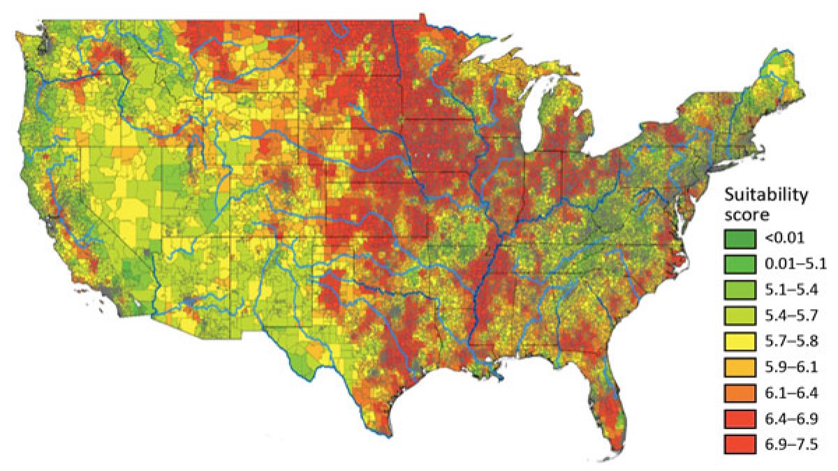 Map of U.S.