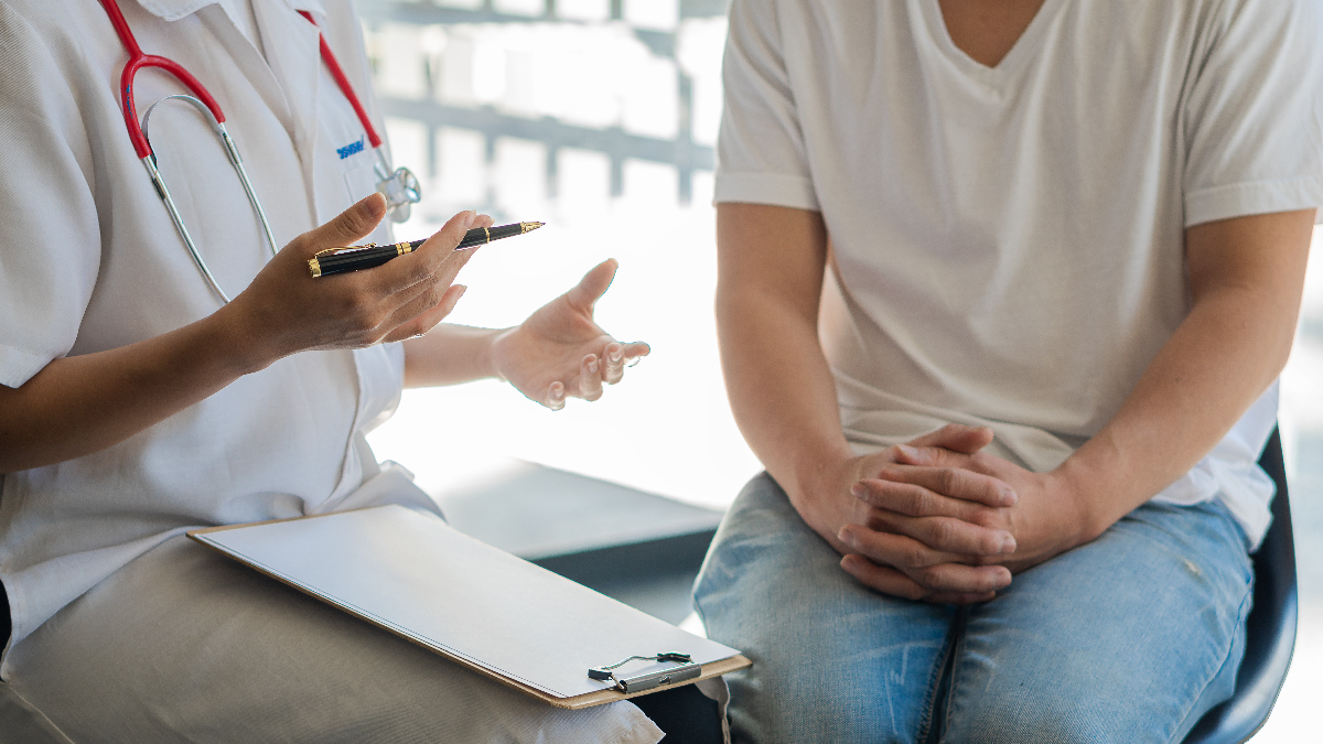 Treatment Patient talking to provider.