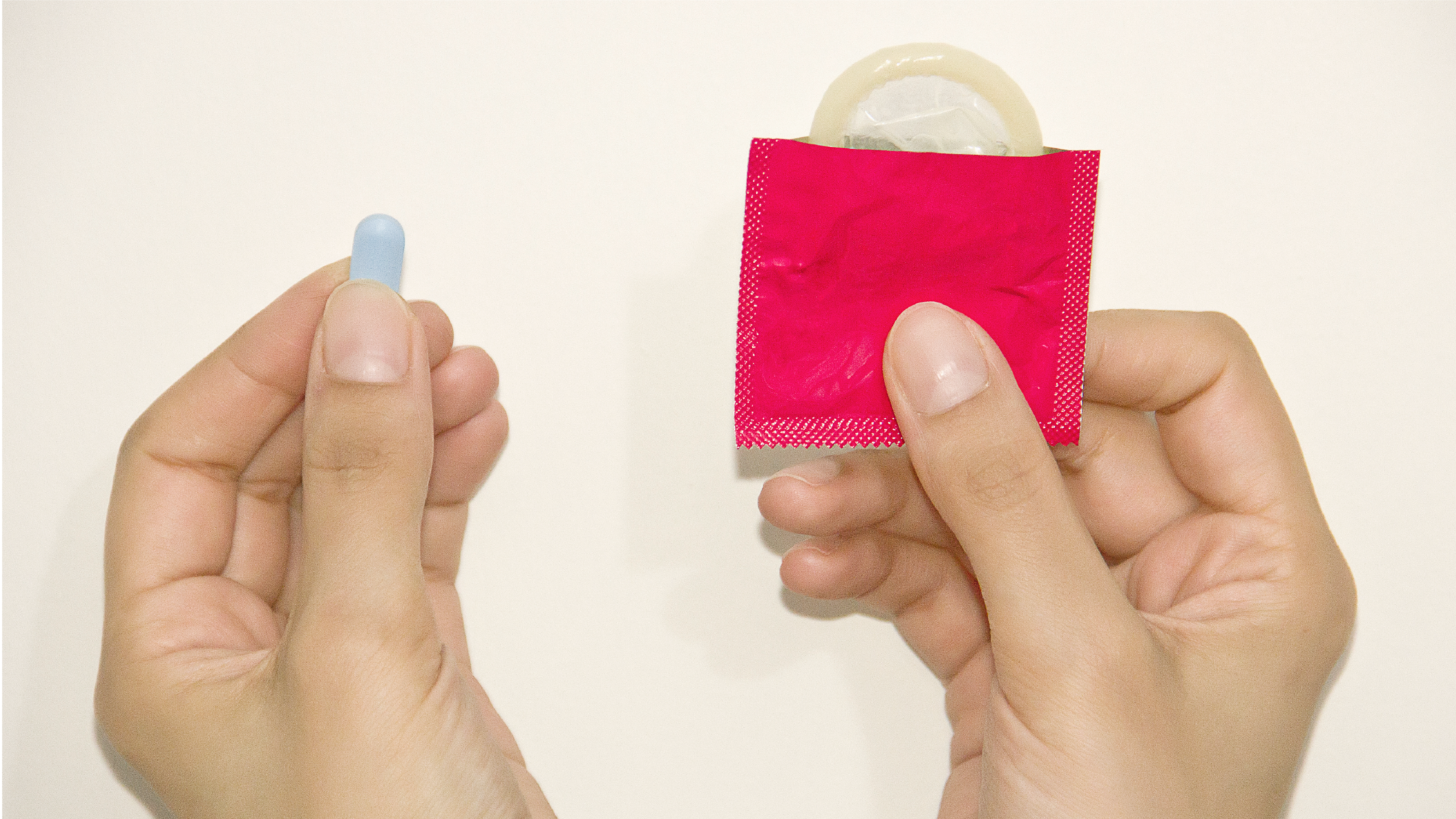Prevention HIV prevention pill and condom.