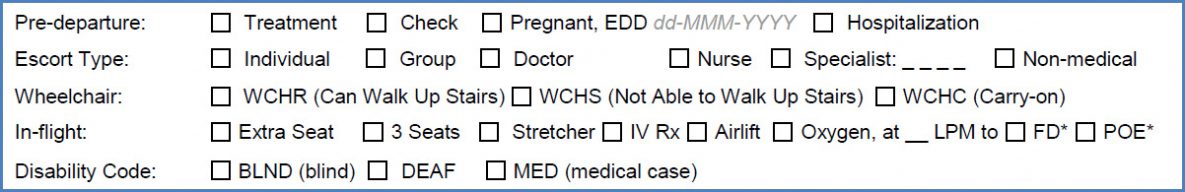 — title missing — Figure 4. Travel Requirements (from SMC Form)