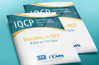 IQCP Guide Cover of the IQCP step-by-step guide booklet