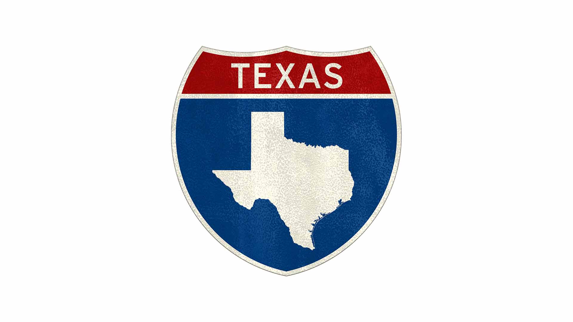 Texas Texas state roadside sign