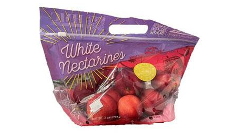 One of the recalled bagged nectarines One of the recalled bagged nectarines