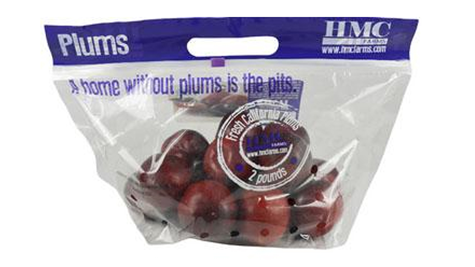 One of the recalled bagged plums One of the recalled bagged plums