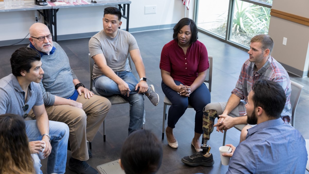 Support Group A group of people with a session leader