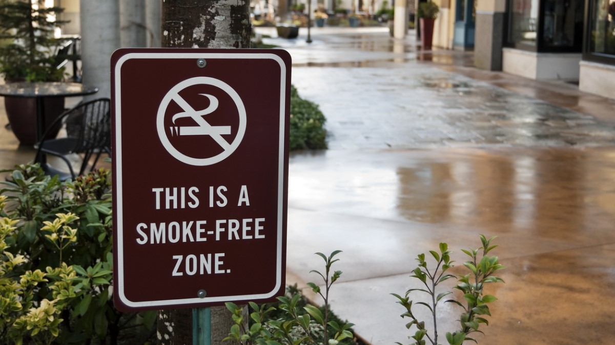 Smoke-Free Sign a Smoke-Free zone sign