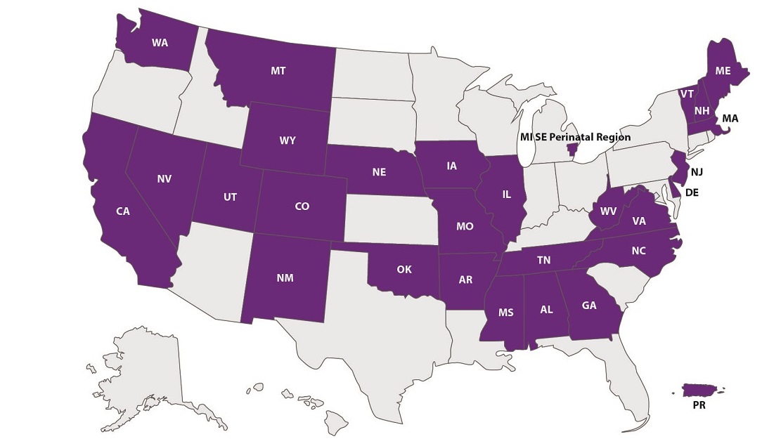 -- title missing -- 27 states, the southeast perinatal region of Michigan, and Puerto Rico have successfully implemented CDC LOCATeSM.