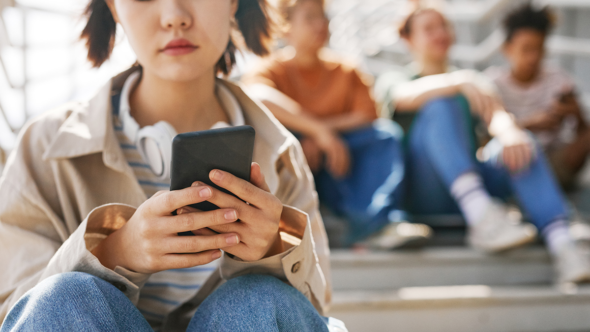 Girl on phone