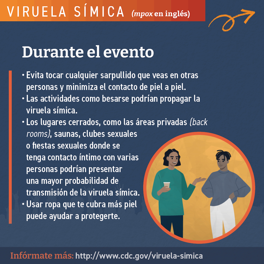 Durante el evento Viruela Simica O Del Mono