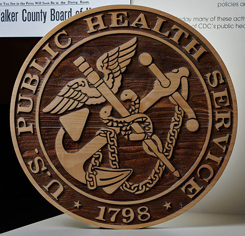 United States Public Health Service Wooden Seal