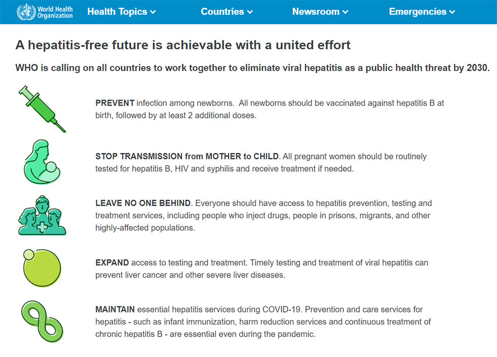 World Health Organization Hepatitis Free Future