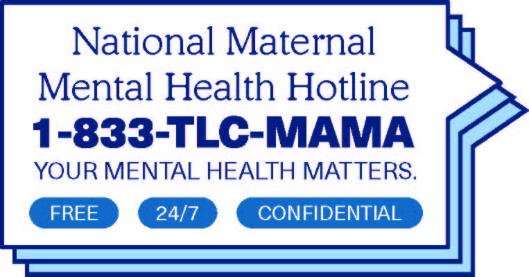 National Maternal Mental Health Hotline Description Ad
