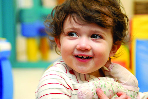 2-year old child smiling