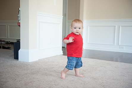 LTSAE Milestones 15 month old baby walking and waving